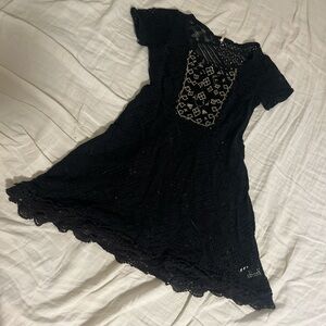 Free People Women’s Small Elegant Black Lace Dress